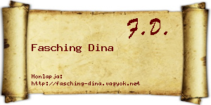 Fasching Dina névjegykártya
